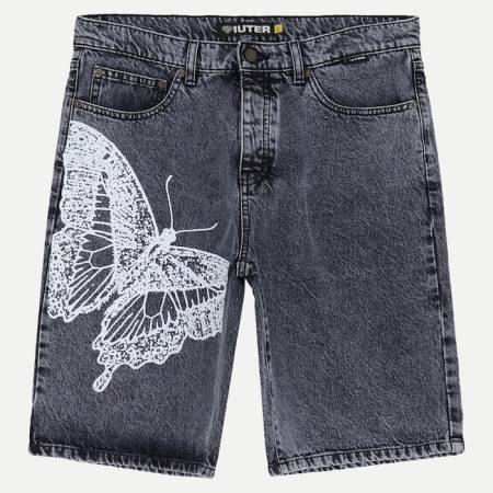 Butterfly Loose Denim Short