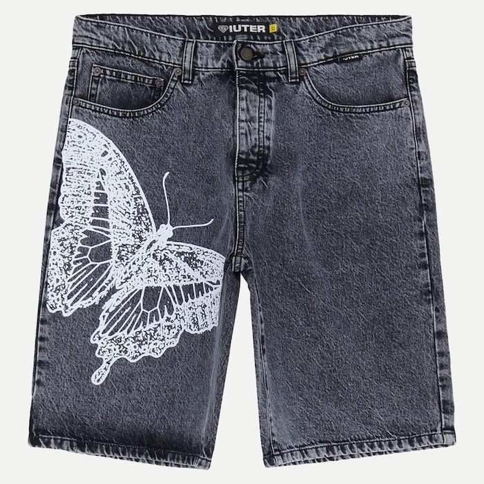 Butterfly Loose Denim Short