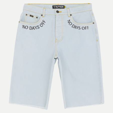 Fringed Baggy Denim Short