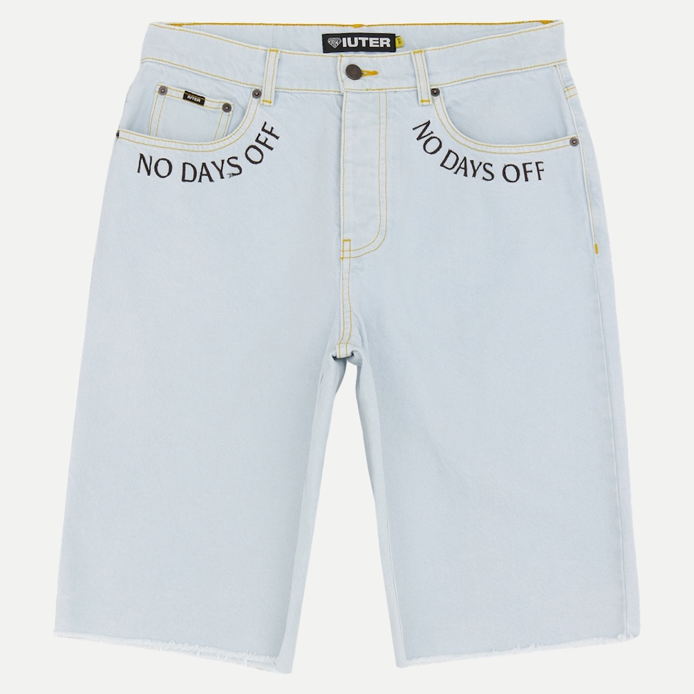 Fringed Baggy Denim Short