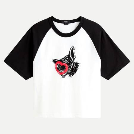 LX Dayana Dog Face Short SS Tee