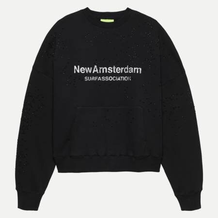 Worked Logo Crewneck Strass